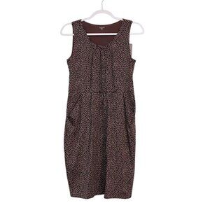 NWT Garnet Hill Sleeveless Pocket Dress Small Jersey Knit Relaxed Fit Stretch
